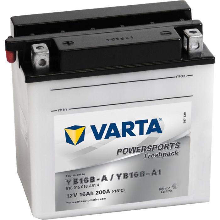 Аккумуляторная батарея Varta 16 Ач Moto 516 015 016 (YB16B-A)