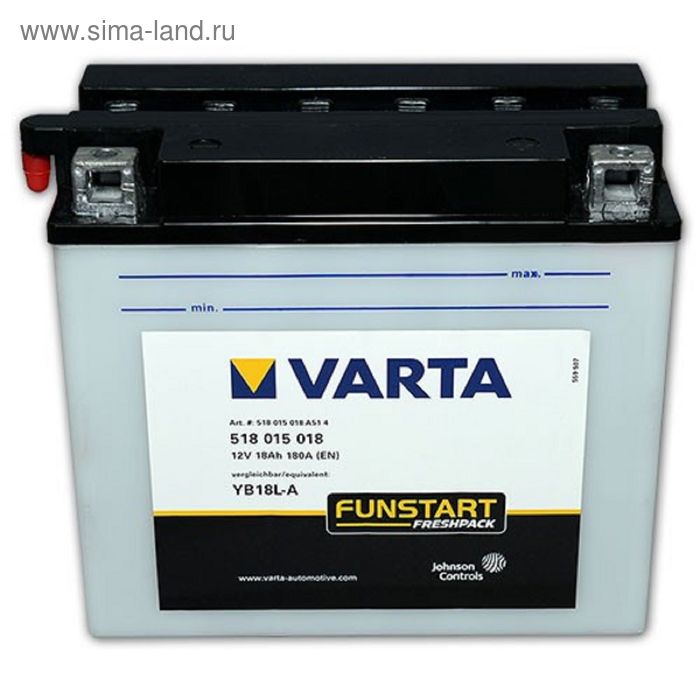 Аккумуляторная батарея Varta 18 Ач Moto 518 015 018 (YB18L-A)
