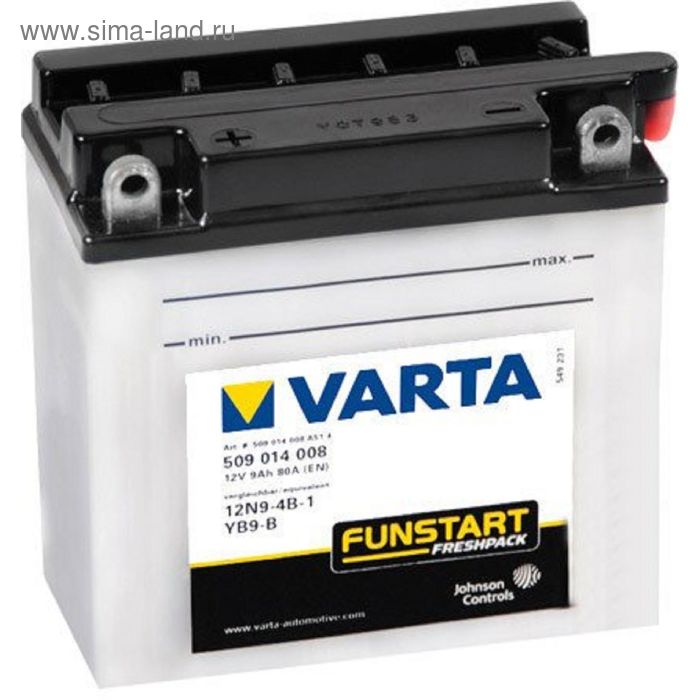 Аккумуляторная батарея Varta 9 Ач Moto 509 014 008 (12N9-4B/YB9-B)