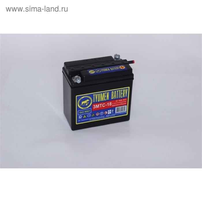 фото Аккумуляторная батарея "тюмень" 18 ач 6 в, 3мтс-18 tyumen battery