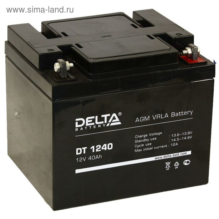 

Аккумуляторная батарея Delta 40 Ач 12 Вольт DT 1240