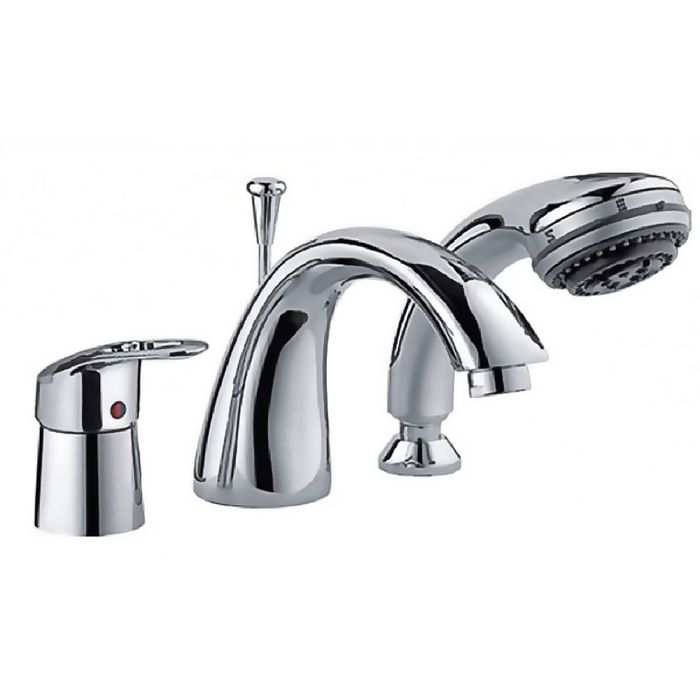 Смеситель для ванны Haiba HB1105, врезной, на 3 отверстия, хром