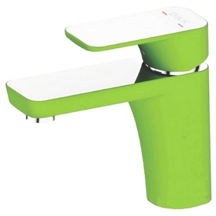 Смеситель для раковины D&amp;K DA1432112, зеленый/хром