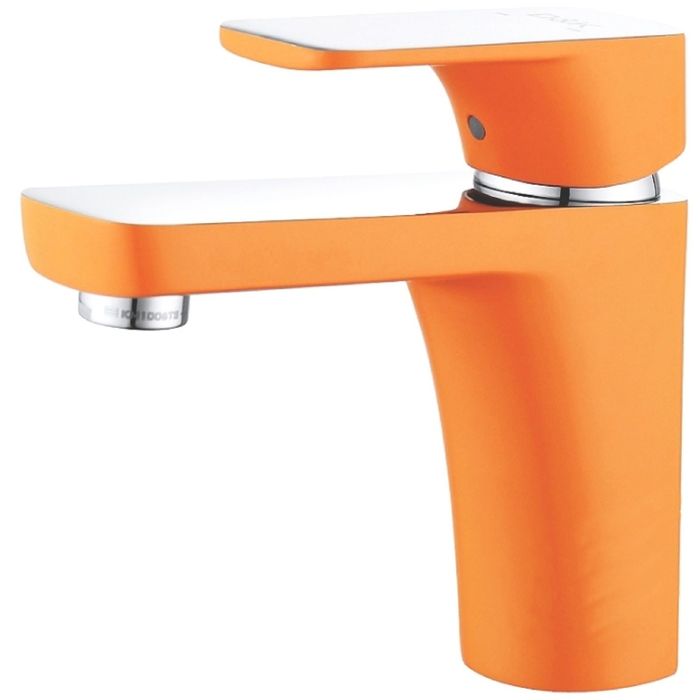 Смеситель для раковины D&amp;K DA1432113, оранжевый/хром