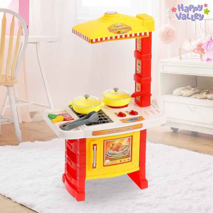 Игровой модуль "Кухня шеф-повара", 7 предметов, световые и звуковые эффекты, высота 51 см, БОНУС - кулинарная книга