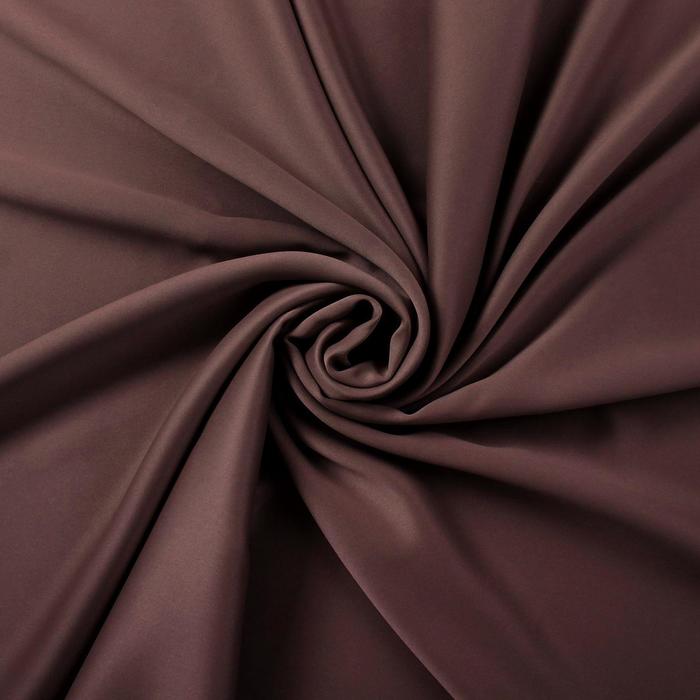 Штора портьерная Этель ширина 135 см, высота 250 см, цвет шоколад
