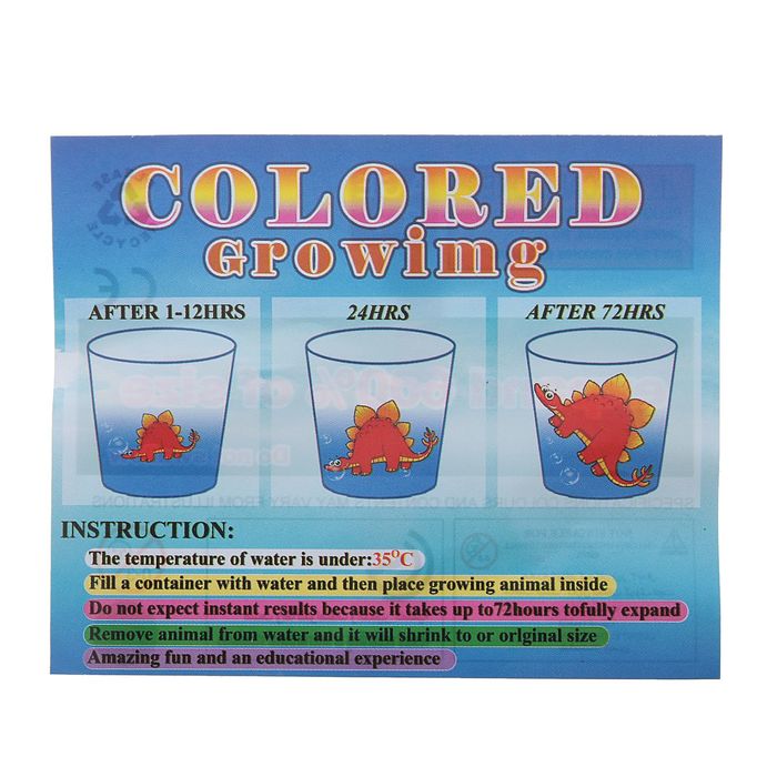 Растущие животные "Ужастики", набор 8шт + дерево