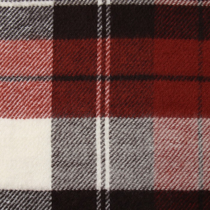 Плед шерстяной Эльф 140х200 см, бел/тер/кор рап.3, 70% новозеландская шерсть, 30% п/э