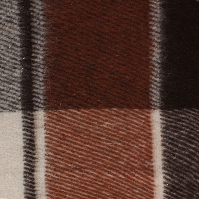 Плед шерстяной Эльф 170х210 см, бел/тер/кор рап.5, 70% новозеландская шерсть, 30% п/э