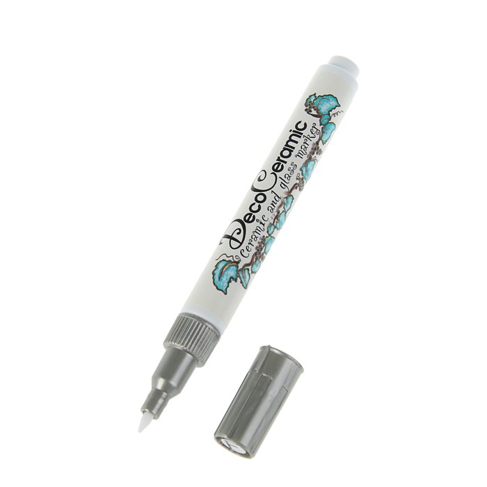 Маркер для декора стекла и керамики Marvy 333 0.75 Metallic серебряный FP/SLV