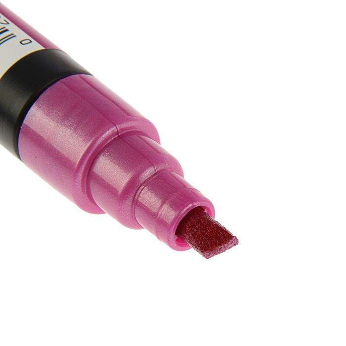 Маркер для штампиков и бумаги Marvy 180 Metalliс скошенный 1.0-5.0 розовый MAR180/M9