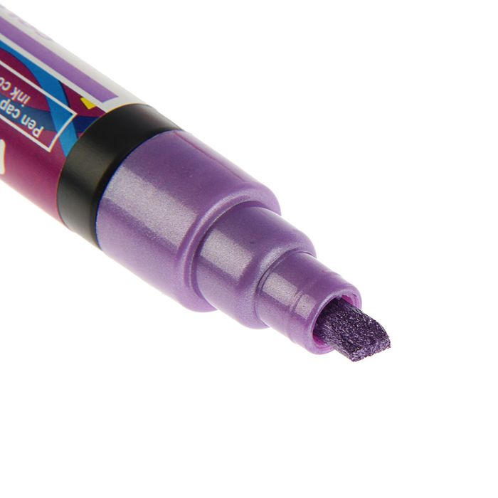 Маркер для штампиков и бумаги Marvy 180 Metalliс скошенный 1.0-5.0 фиолетовый MAR180/M8