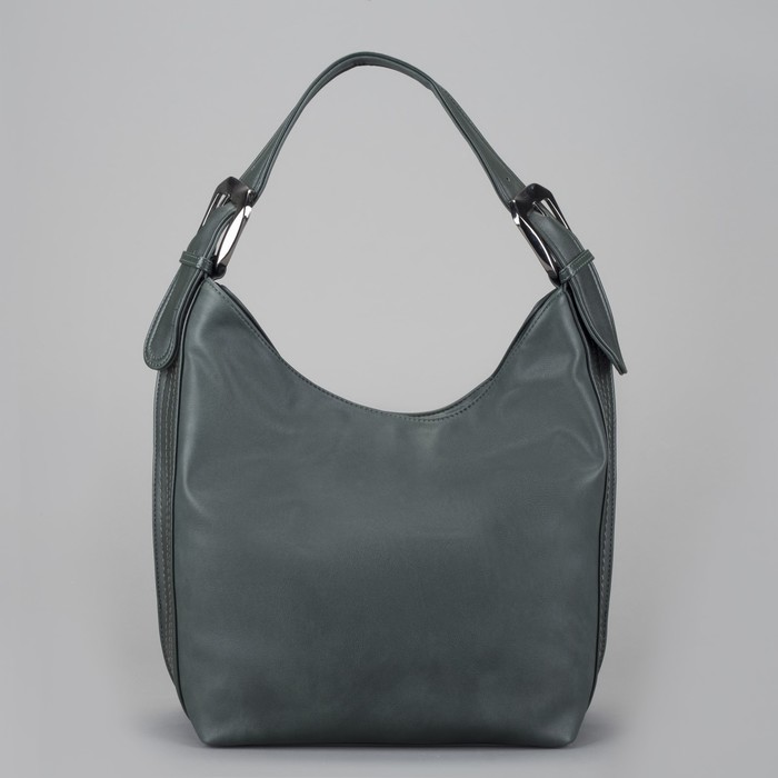 Сумка женская на молнии, 1 отдел, наружный карман, зелёная