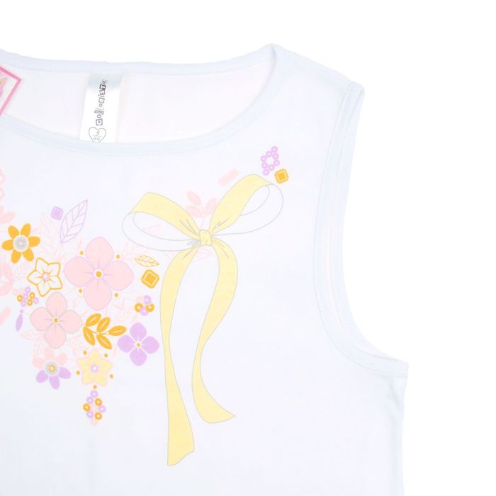 Майка женская Collorista "Колье" р-р S(44),бел, хлопок 95%, лайкра 5%