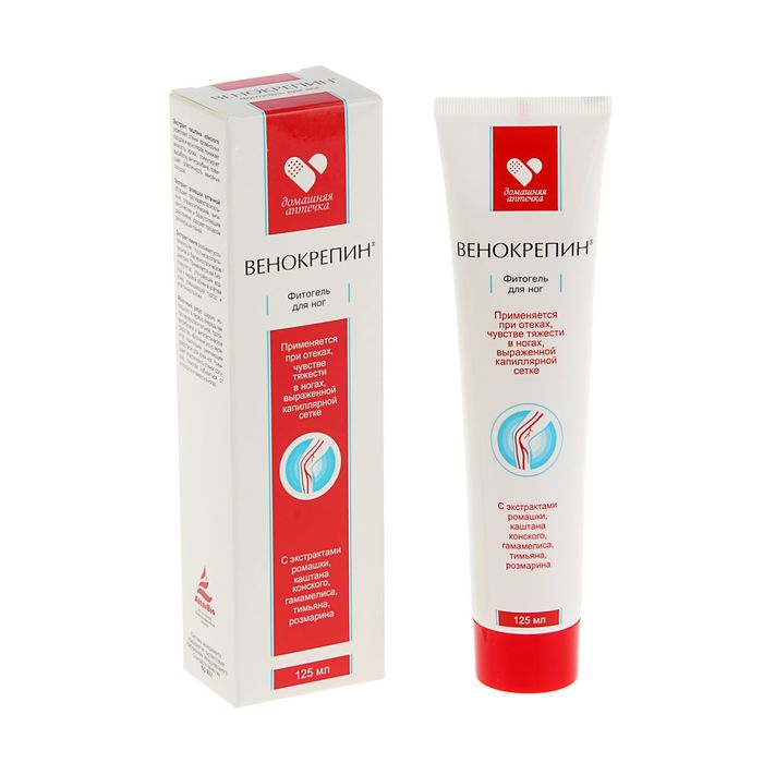 Фитогель косметический для ног "Венокрепин", 125 мл