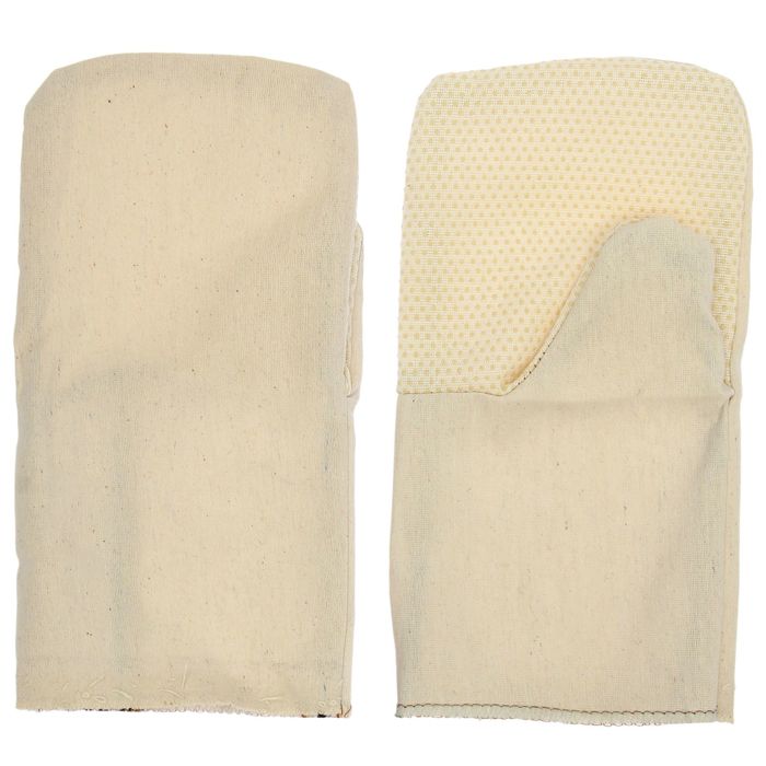 Рукавицы, двунитка 215 г, двунитка 220 г, наладонник ПВХ на двунитке