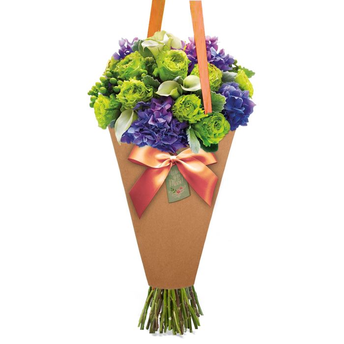 Конверт–конус для цветов «Только для тебя!», 8 × 26,5 см