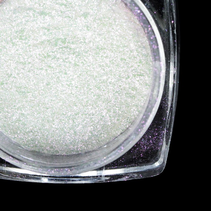 Втирка "Зеркальный блеск" для декора ногтей, 3гр, с аппликатором, цвет белый/малиновый