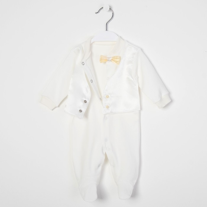 Комплект детский, рост 68 см, цвет молочный (арт. К-55-04_М)