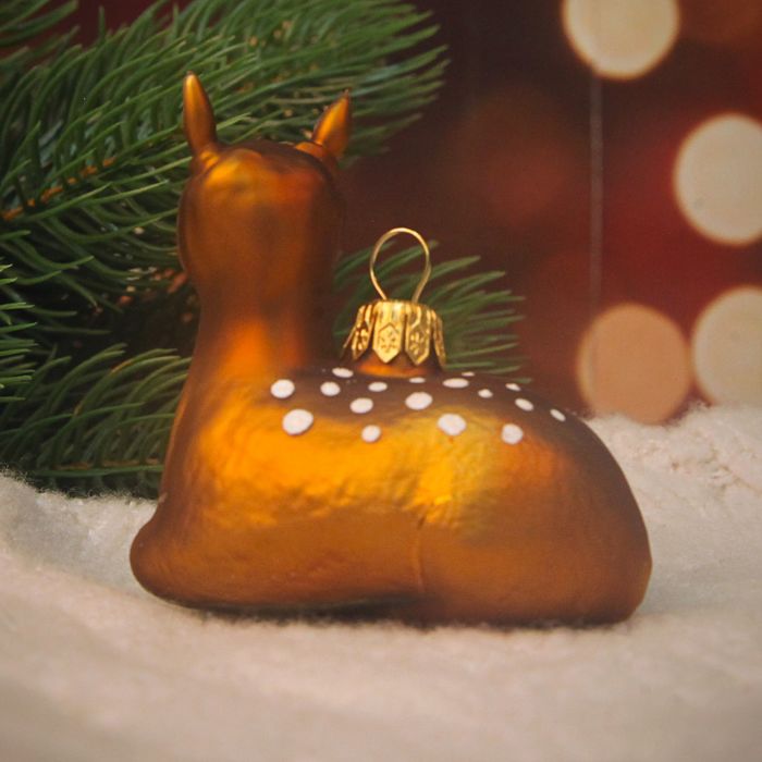 Ёлочная игрушка "Бэмби на привале"