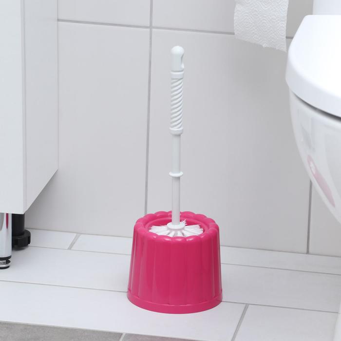 Ерш для унитаза с подставкой "Фигурный", цвет МИКС