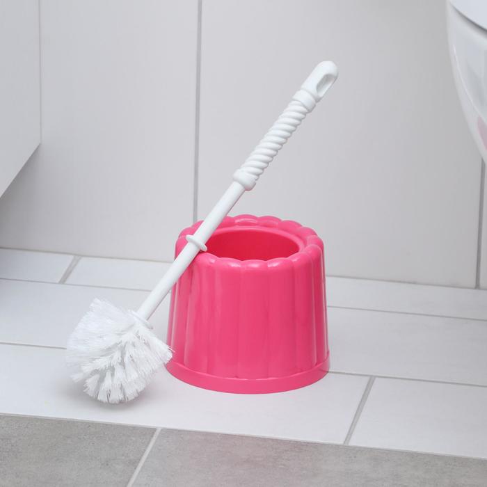 Ерш для унитаза с подставкой "Фигурный", цвет МИКС