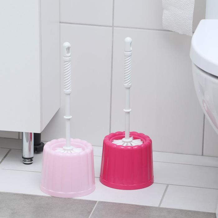 Ерш для унитаза с подставкой "Фигурный", цвет МИКС