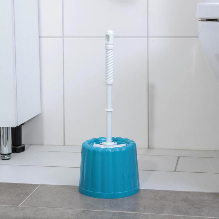 Ерш для унитаза с подставкой "Фигурный", цвет МИКС