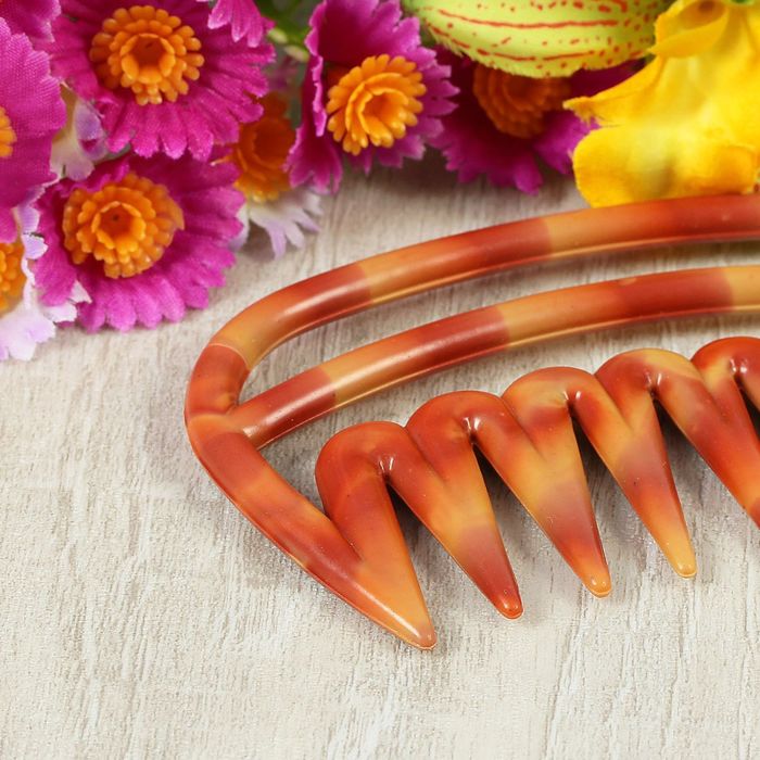 Расчёска-гребень, цвет коричневый