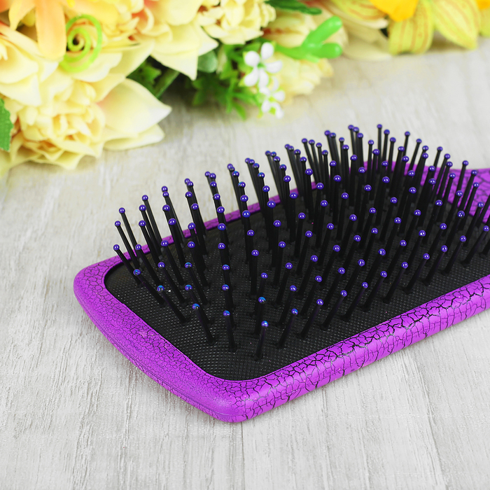 Расчёска массажная, широкая, цвета МИКС