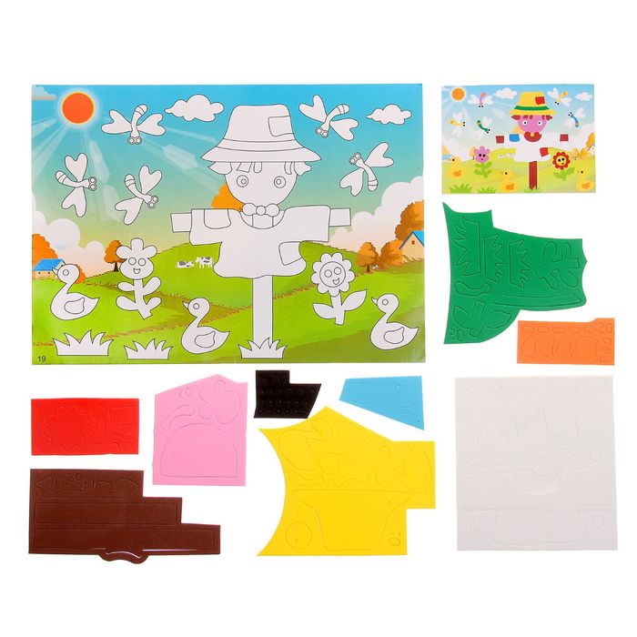 Аппликация 3D "Пугало" из ЕVA