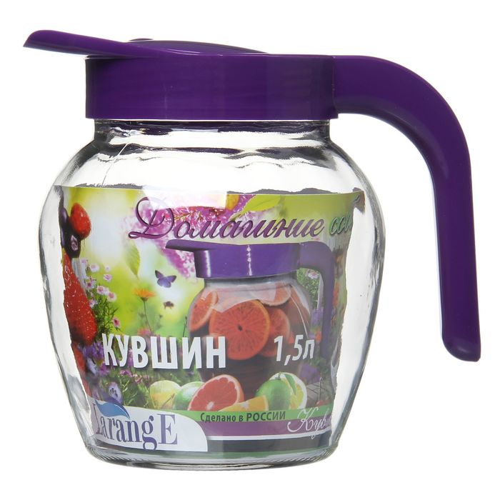 Кувшин-амфора 1,5 л "Индиго", с крышкой