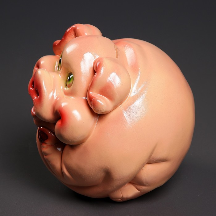 Копилка "Свинка круглая" 19см