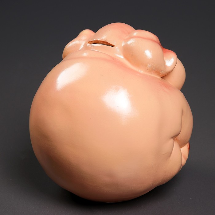 Копилка "Свинка круглая" 19см