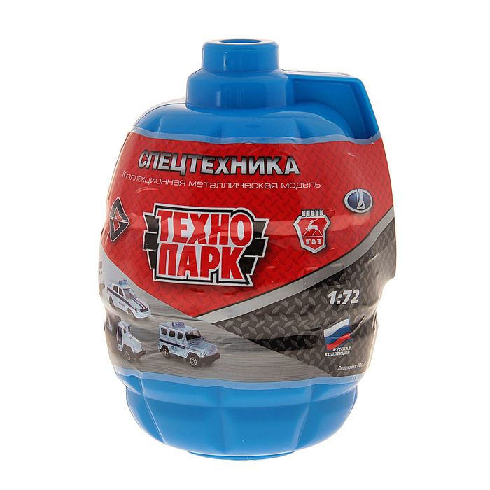 Машина металлическая "Полицейская техника" - 7,5 см, в гранате, МИКС