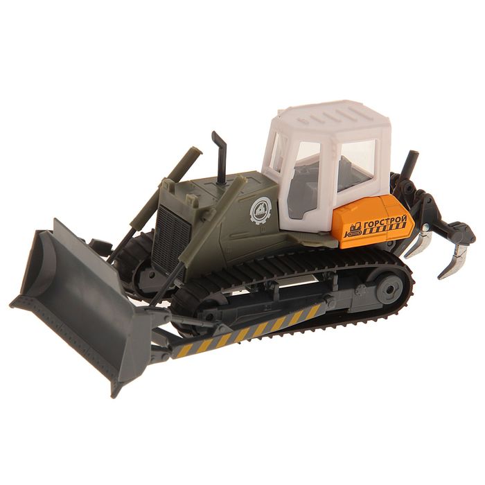 Бульдозер металлический гусеничный с подвиж элементами