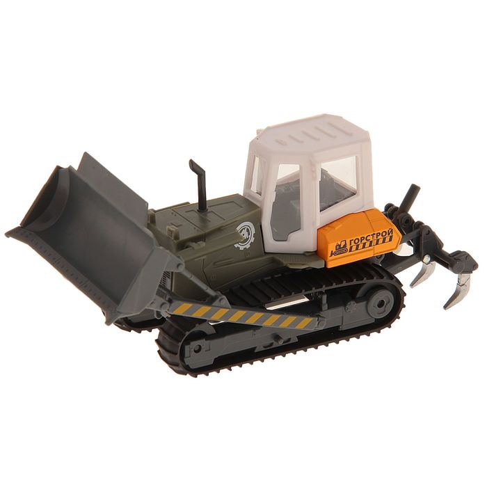 Бульдозер металлический гусеничный с подвиж элементами