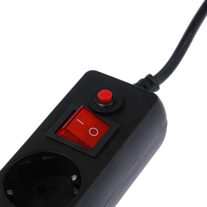 Сетевой фильтр "Гарнизон" ЕНLB-4, 0.5 м, 5 розеток, черный