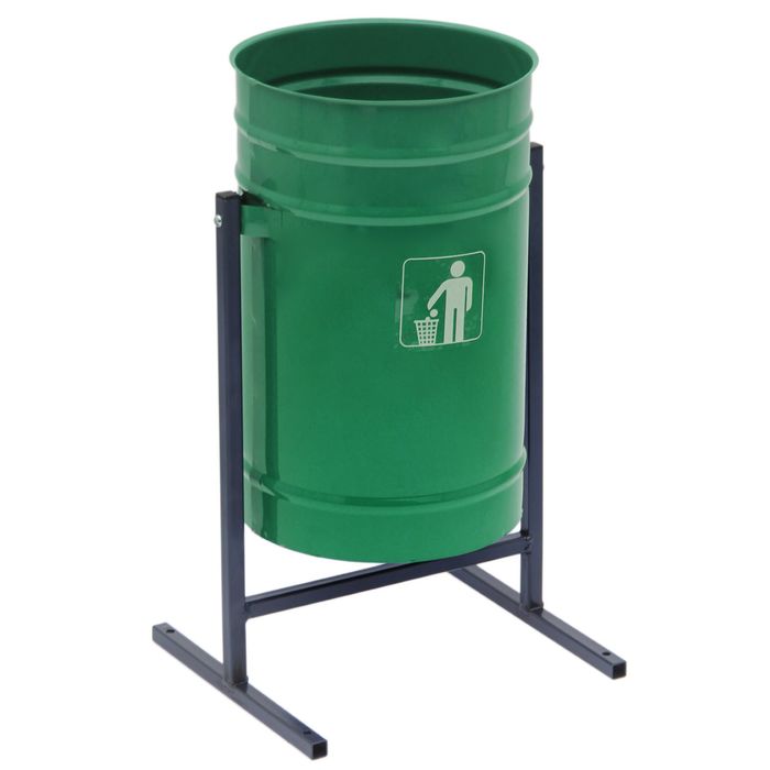 Урна 16 л "Космос", цвет зеленый