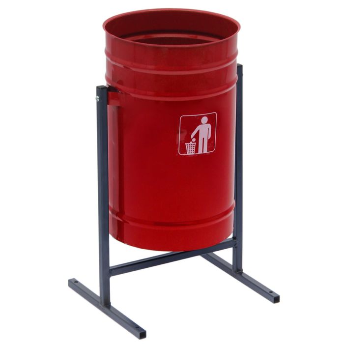 Урна 16 л "Космос", цвет красный