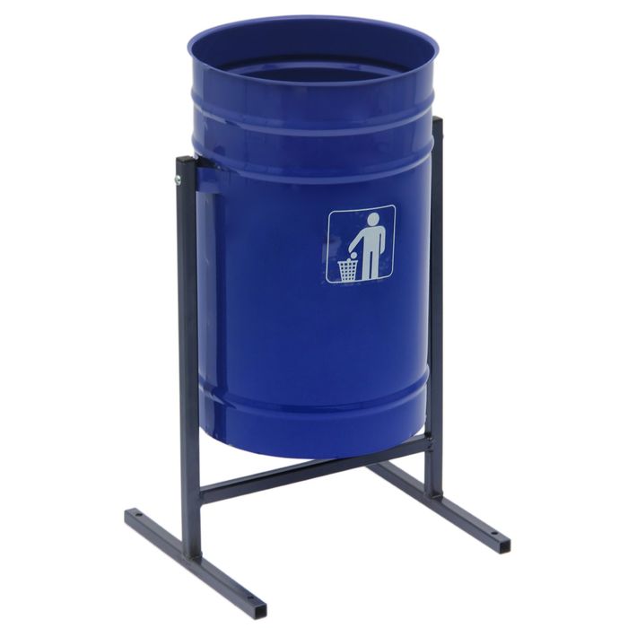 Урна 16 л "Космос", цвет синий