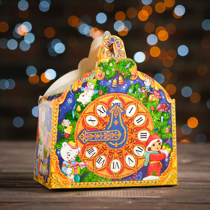 Подарочная коробка "Часики", сборная, 16,3 х 8,1 х 9,2 см