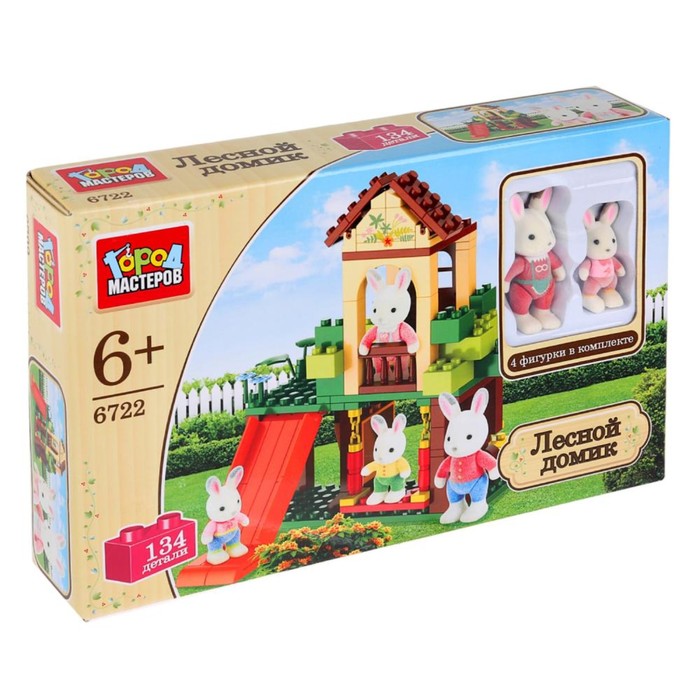 Конструктор "Лесной домик", 134 деталей