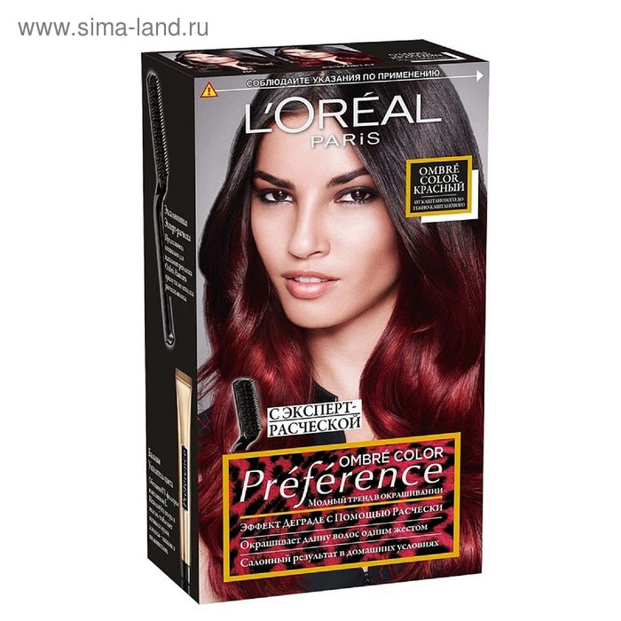 Краска для волос лореаль омбре loreal preference ombre палитра
