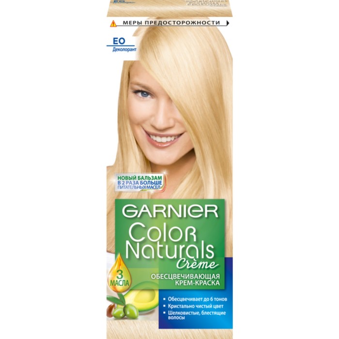 Краска для волос Garnier Color Naturals, оттенок ЕО, супер блонд, 100 мл