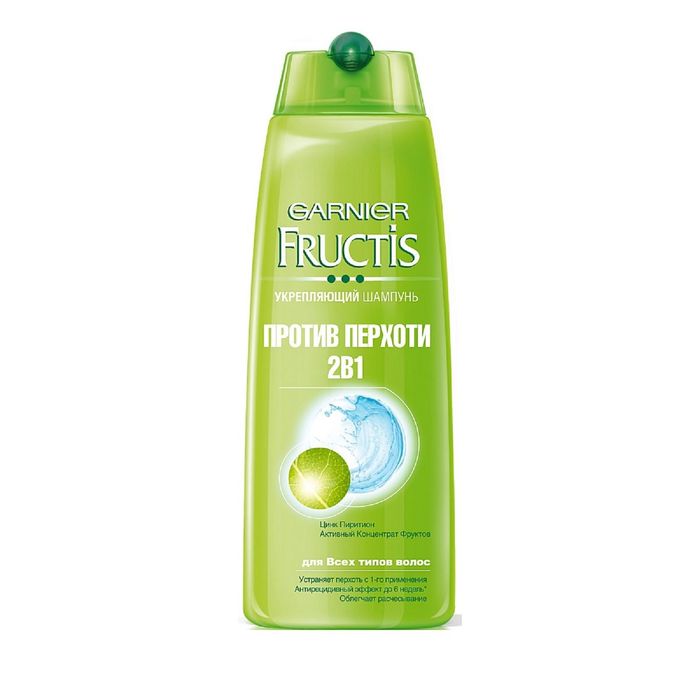 Укрепляющий шампунь Fructis "Против перхоти 2 в 1", 250 мл