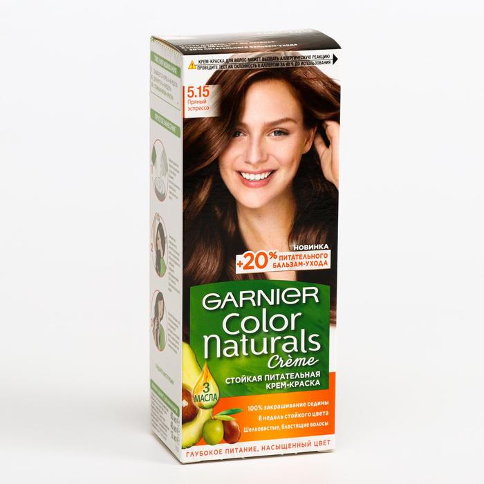 Краска для волос Garnier Color Naturals, оттенок 5.15, пряный эспрессо, 110 мл