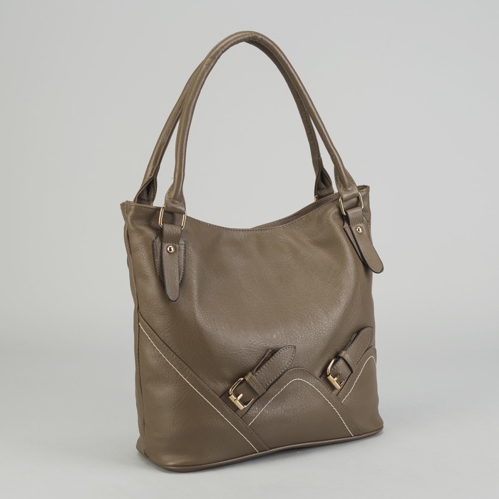 Сумка женская на молнии, 1 отдел, наружный карман, цвет хаки