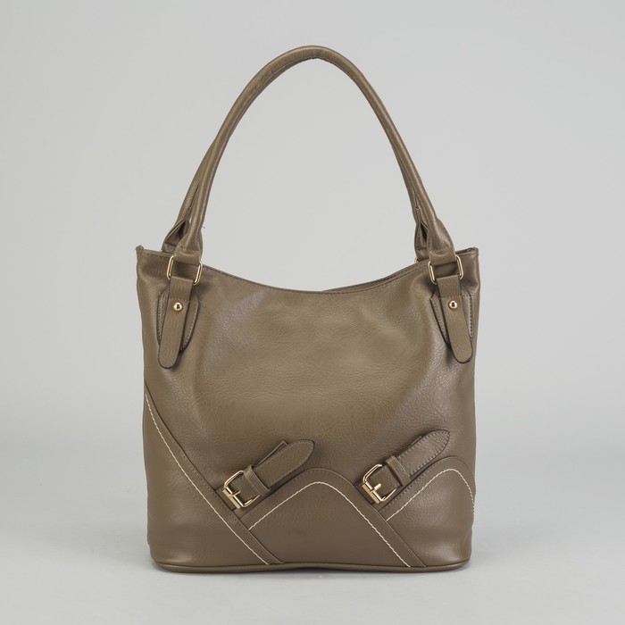 Сумка женская на молнии, 1 отдел, наружный карман, цвет хаки