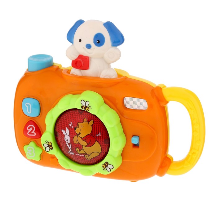 Игрушка музыкальная "Фотоаппарат" Винни и его друзья, свет, звук, цвета МИКС